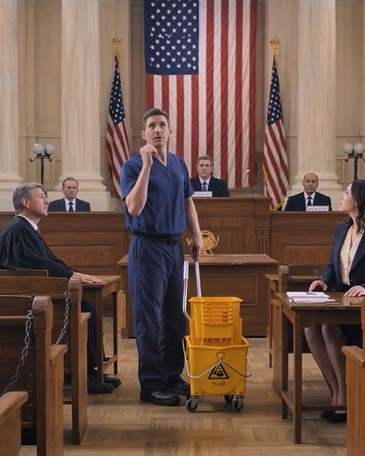 The Janitor Who Said “i’ll Defend Her” After Her $6,000-an-hour Lawyer Walked Out Of Court