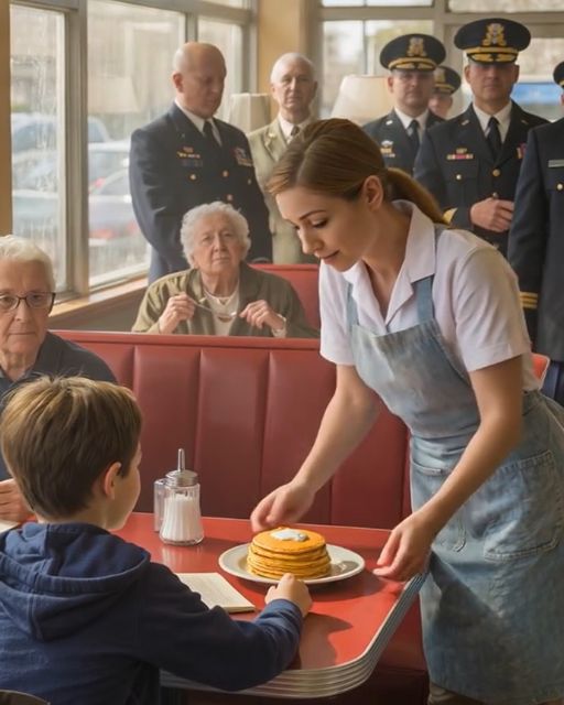 A Waitress Secretly Fed A Lonely Boy Every Morning – Until Four Black Suvs Pulled Up Outside The Diner And Soldiers Walked In With A Letter That Made The Entire Town Fall Silent