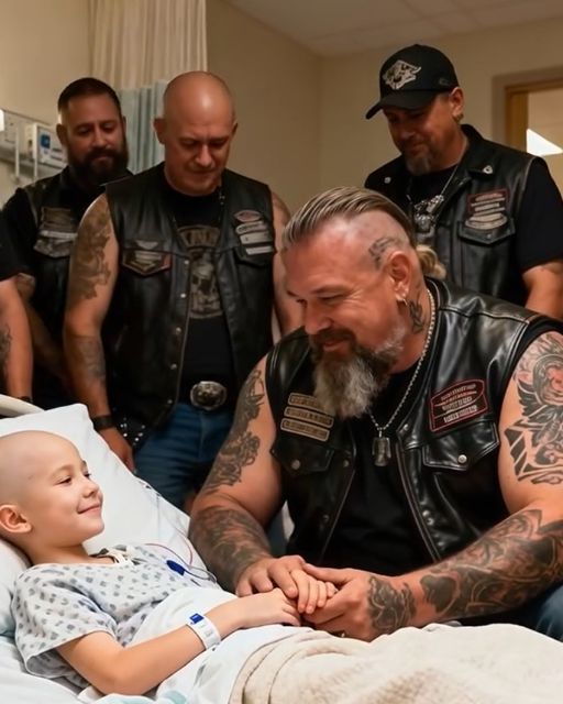 40 Bikers Took Shifts Holding Dying Little Girl’s Hand For 3 Months So She’d Never Wake Up Alone In Hospice