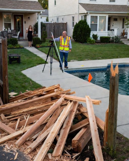 The Hoa President Tore Down My Fence. Then The Surveyor Flagged Her Pool.