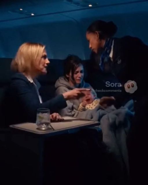 The Lady In 4a Yelled At A Crying Baby. The Mom Handed Her A Napkin.