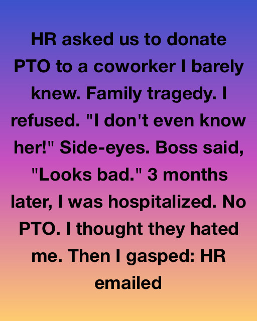 I Refused To Give Up My Vacation Days For A Stranger At Work