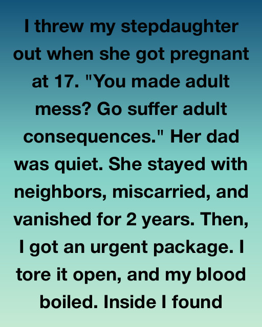 I Threw My Stepdaughter Out For Getting Pregnant, But The Package I Received Two Years Later Revealed A Truth I Was Never Supposed To See