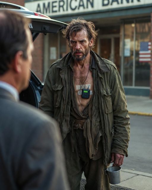 I Laughed At The Homeless Vet Outside The Bank. Then I Saw The Wire Under His Shirt.