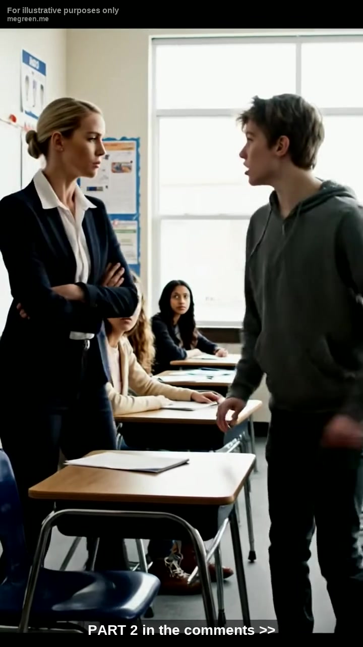 A High School Student Stood Up And Shouted, “”My Dad Pays Your Salary