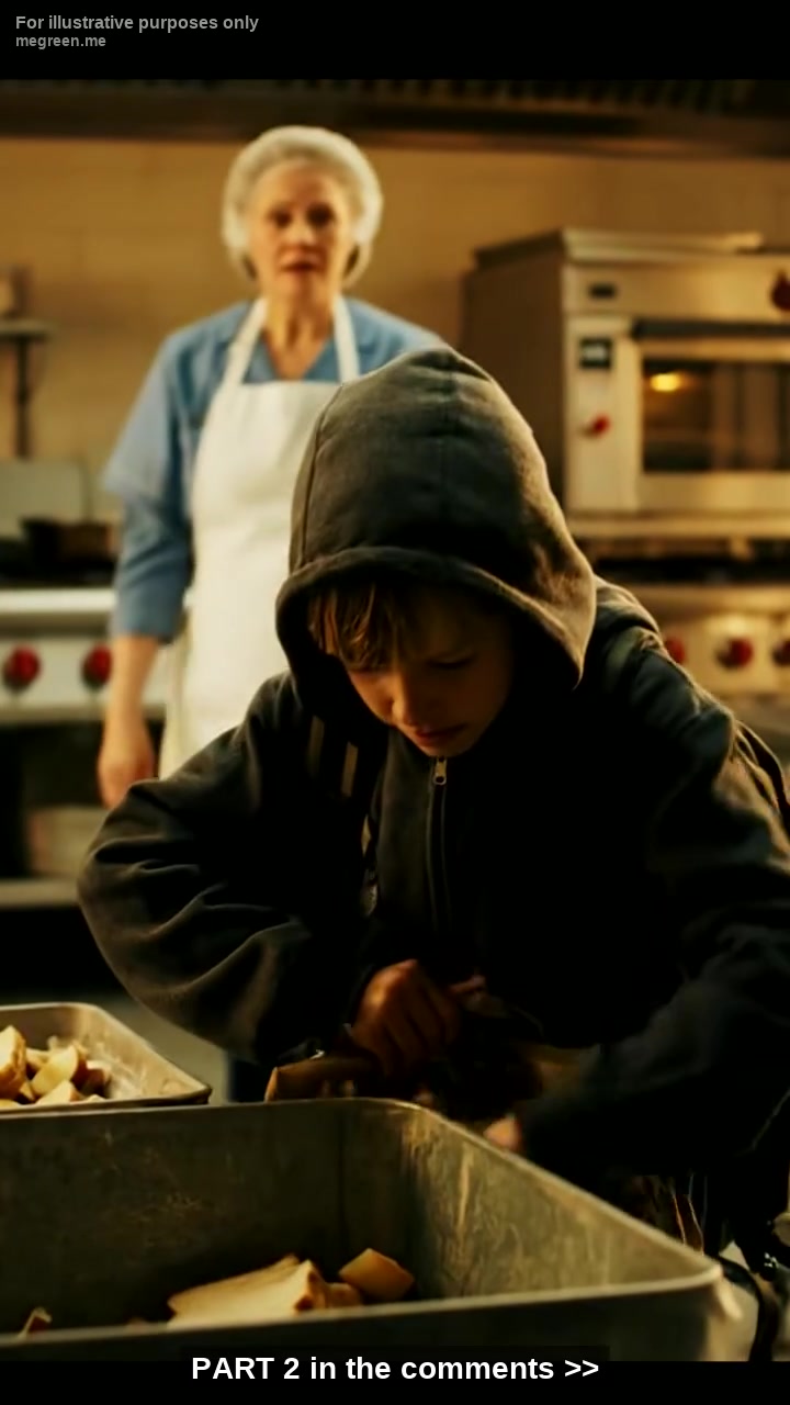 The Lunch Lady Caught Him Stealing Scraps