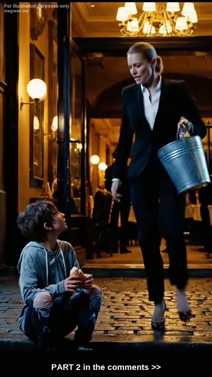 Get Out!“” Screamed The Wealthy Female Owner, Splashing Water On The Shivering Homeless Boy