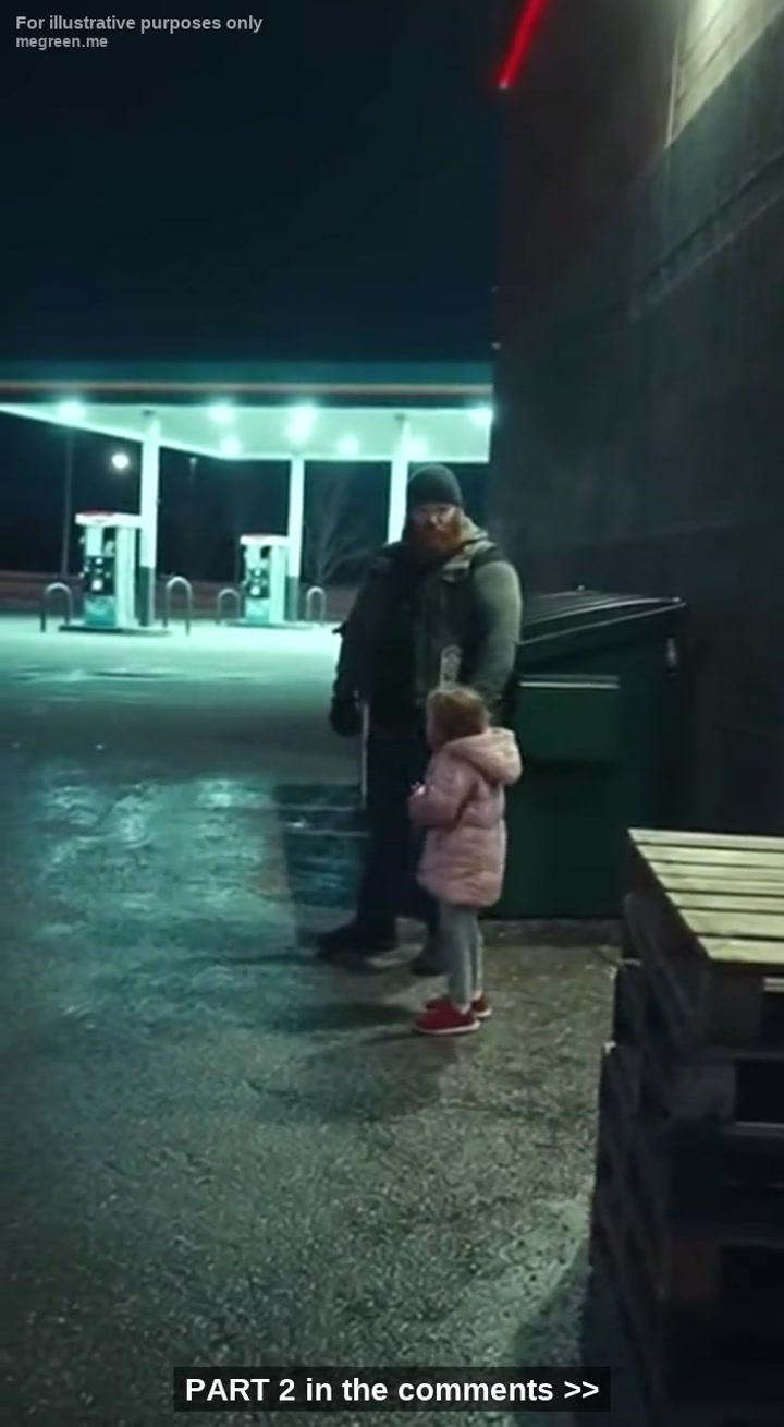 Please Pretend You’Re My Dad,“ The Homeless Girl Whispered – I’M A 250Lb Biker, But What Happened Next Broke Me”