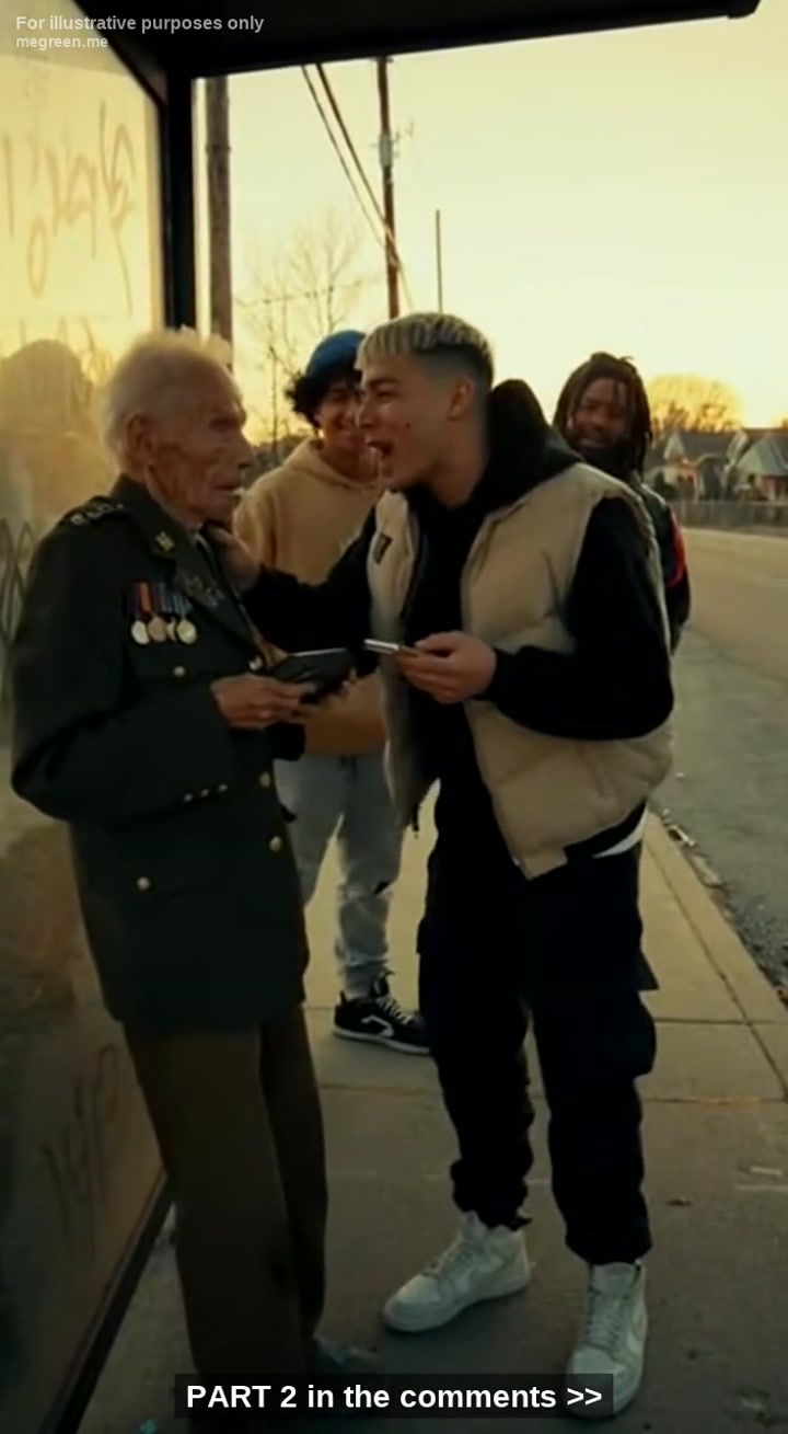 They Mocked A Crying Veteran’S Medals For A Tiktok – Never Realizing The Biker Behind Them Saw Everything