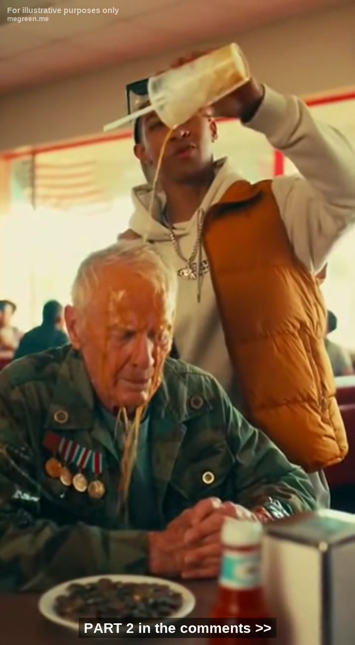 He Poured His Iced Latte Over A Trembling Veteran To Get A Few Likes