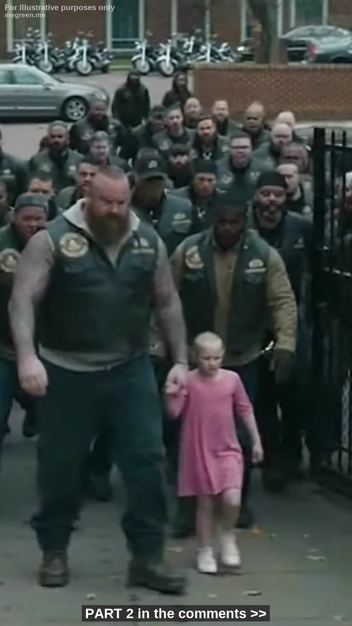 Daughter Shaved By Rich Bullies As A Prank – The Principal Said “Get Over It,” Which Made A Hells Angel Lose His Mind And Return To Tear Down The School Gates With 500 Ruthless Iron Spartans