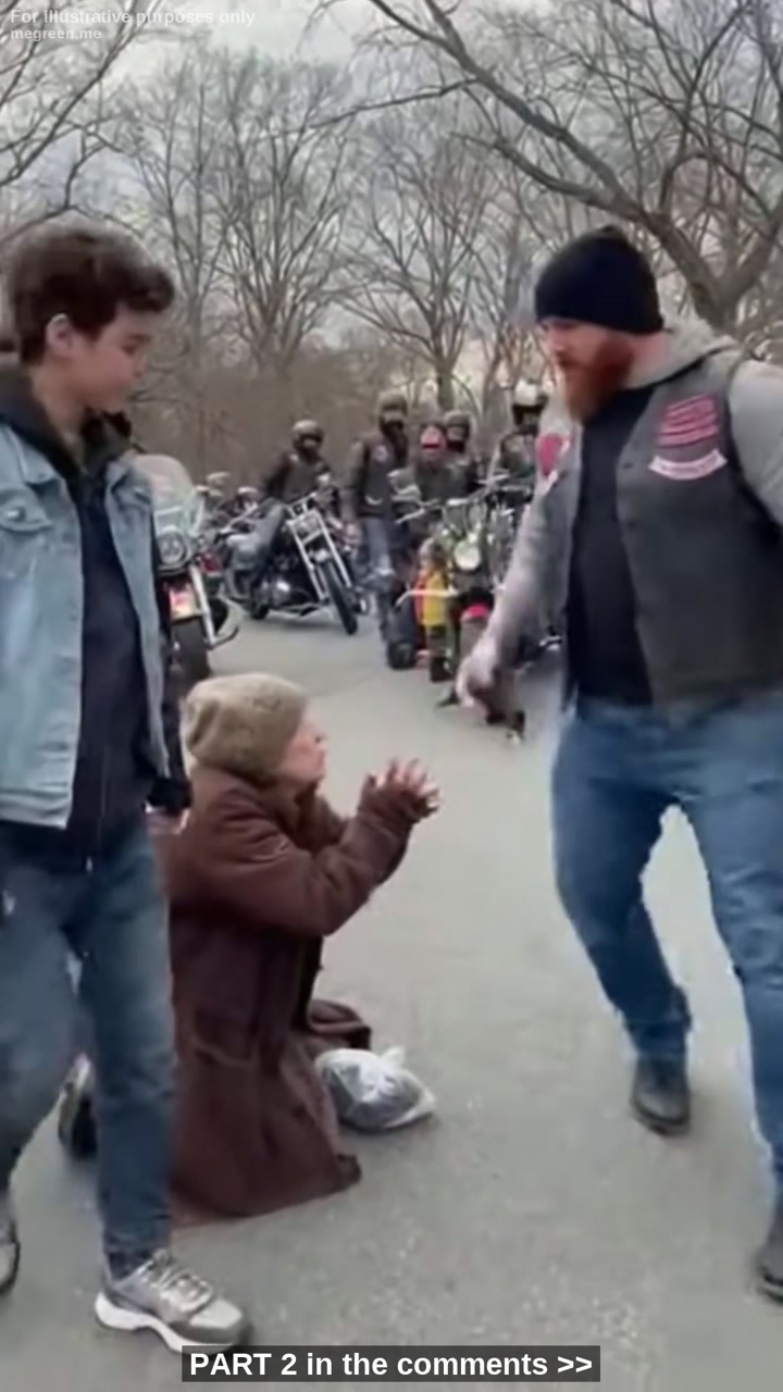 Little Girl Tugged A Biker’S Jacket: “Please Help! They Hurt My Grandma” – What He Found Inside Made Him Bring 200 Red Devils Mc Brothers Rolled In Prospect Park