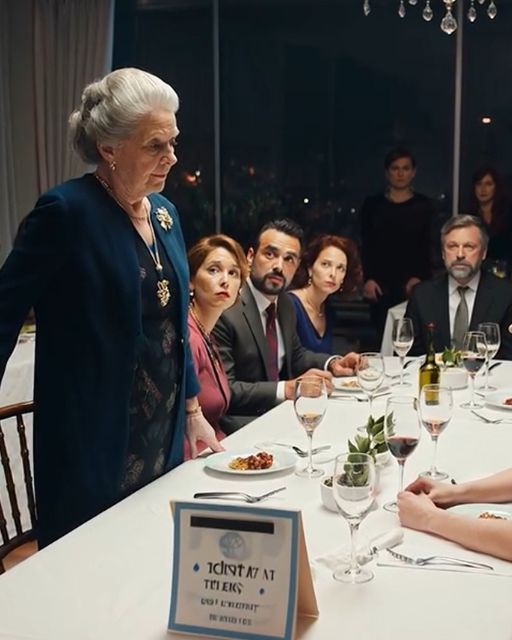 The Black Leather Folder Landed On The White Tablecloth.