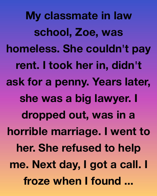 I Took In My Homeless Classmate—Years Later She Refused To Help Me