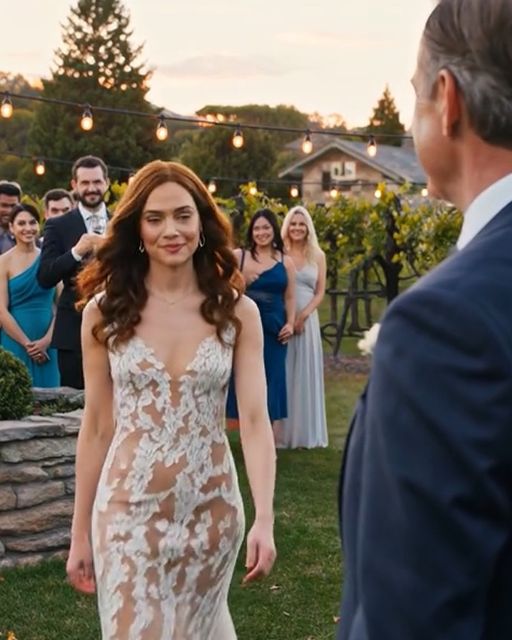 At My Daughter’s Engagement, Just As The String Lights Glowed Over Our Family Vineyard And Her Charming Fiancé Lifted His Glass To Toast Our Future, She Leaned Into My Shoulder And Whispered Four Quiet Words That Turned The Whole Night Cold