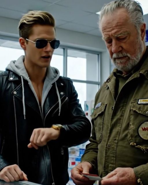 Entitled Kid Mocks Quiet Vet At The Pharmacy – Then The Doors Started To Rattle