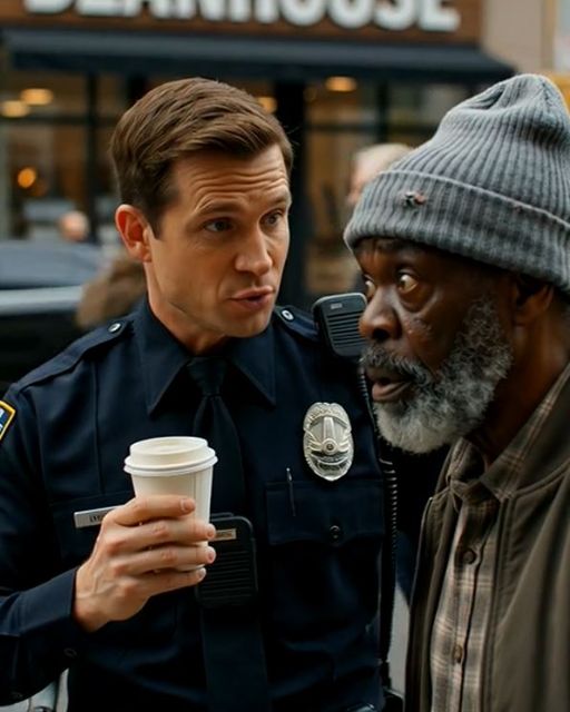 A Sadistic Cop Dumped Boiling Coffee On A Homeless Veteran, Calling Him “street Trash” – He Didn’t Know The Billionaire Stepping Out Of The Rolls-royce Was A Marine General Repaying A Blood Debt.