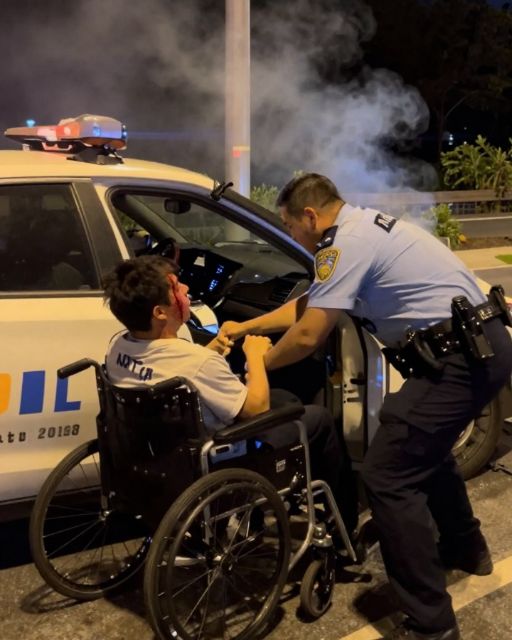 I Dragged A Cop From A Burning Car. When They Played His Bodycam, The Chief Started Yelling My Name.