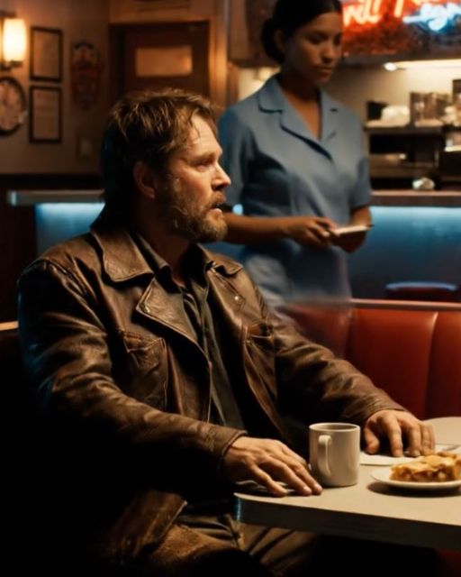 Biker Walks Into Diner And Sits Alone – What The Waitress Discovers Changes Everything In Seconds