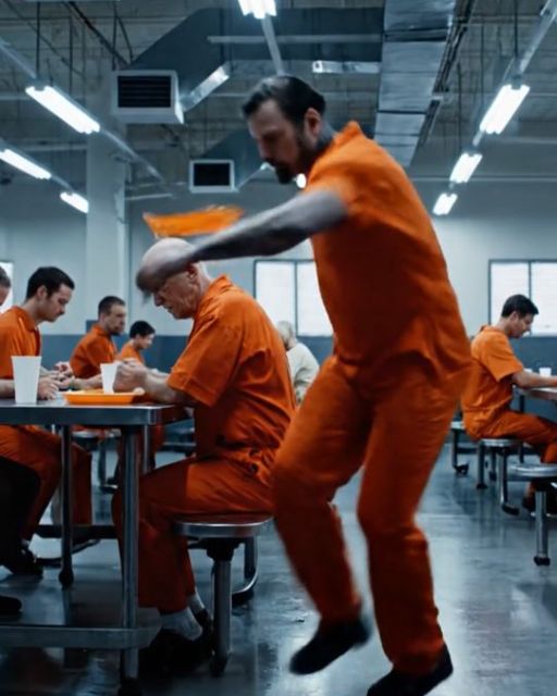 Prison Thug Kicked An Old Man’s Tray Across The Floor – Then The Whole Cell Block Went Dead Silent