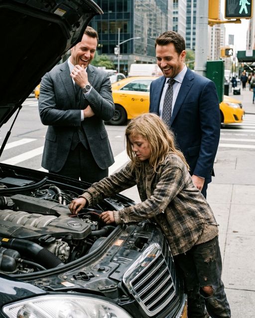 A Billionaire Dared A Little Girl To Fix His Car – What She Did Next Made Him Drop To His Knees
