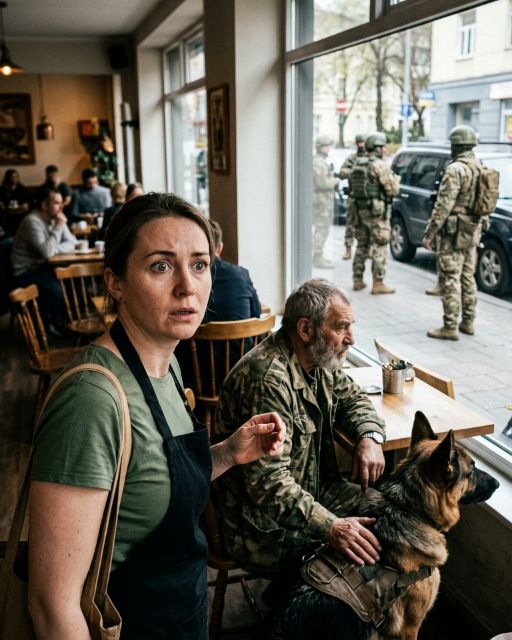 She Was Fired For Letting A Shaking Veteran Sit With His Service Dog – Then The Parking Lot Filled With Uniforms And Everyone Inside Went Silent