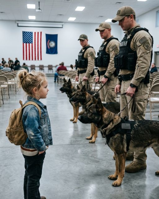 A Navy Seal’s 10-year-old Daughter Walked Into A Military Dog Auction Alone – Said Her Father’s Name – And Every Dog In The Room Stopped Moving