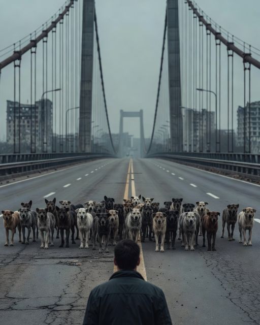 Twenty Dogs Halted Traffic On A Bridge – Then One Man Stepped Forward, Unaware Of What He Was About To Face