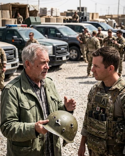 🎖️ For 40 Years, My Grandpa Carried A Dented Helmet Everywhere – Until A Stranger At A Flea Market Saw The Dent And Started Sobbing