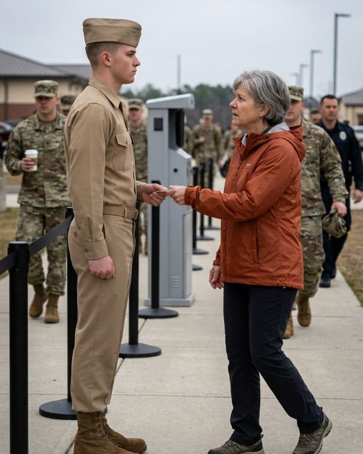 You Really Shouldn’t Wear Things Like That Here,” The Gunnery Sergeant Told The Gray-haired Woman – Then A Senior Commander Heard The Word “wolverine” And Everything Stopped