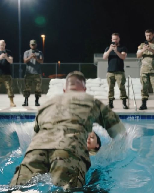 Everyone Laughed When The Drill Sergeant Dragged The Tiny Girl Toward The Pool. But The Moment She Rose With A Coin In Her Mouth, The Entire Night Nevada Desert Went Silent Over What She Was Protecting.
