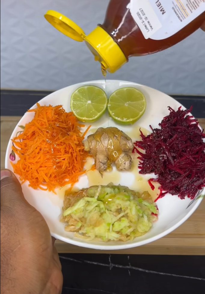 Carrot, Beet & Green Salad with Honey-Lime Dressing โ A Vibrant, Nutrient-Packed Bowl