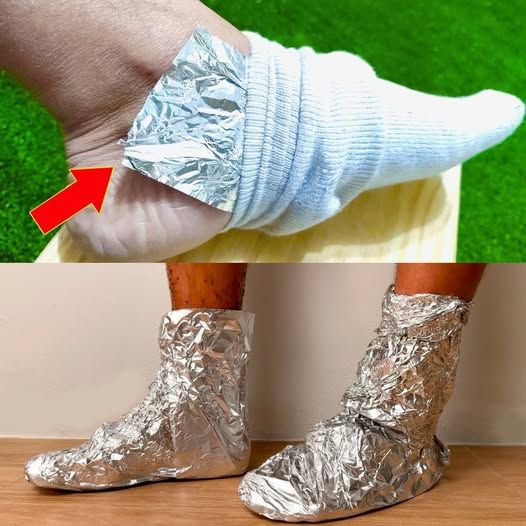 Put aluminum foil on your feet and stop spending money at the pharmacy (Did you know that?)