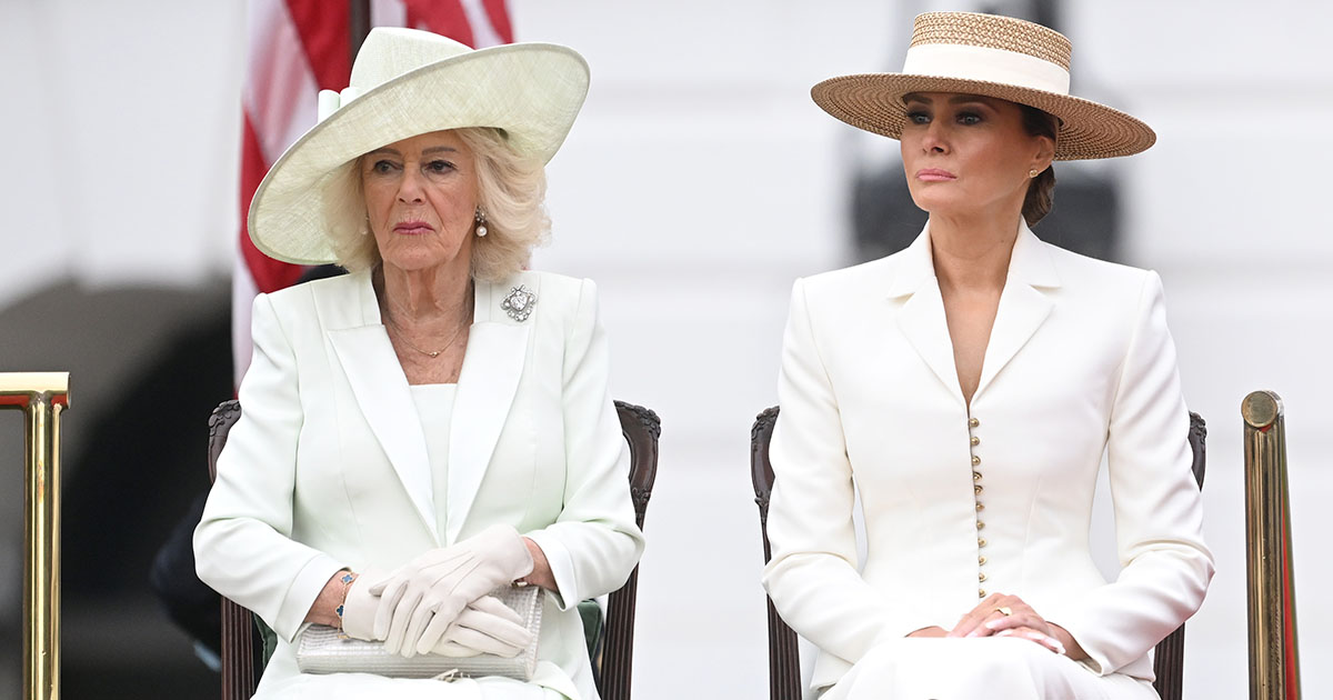 Lip reader reveals Queen Camilla’s cheeky rain quip that left Melania momentarily speechless